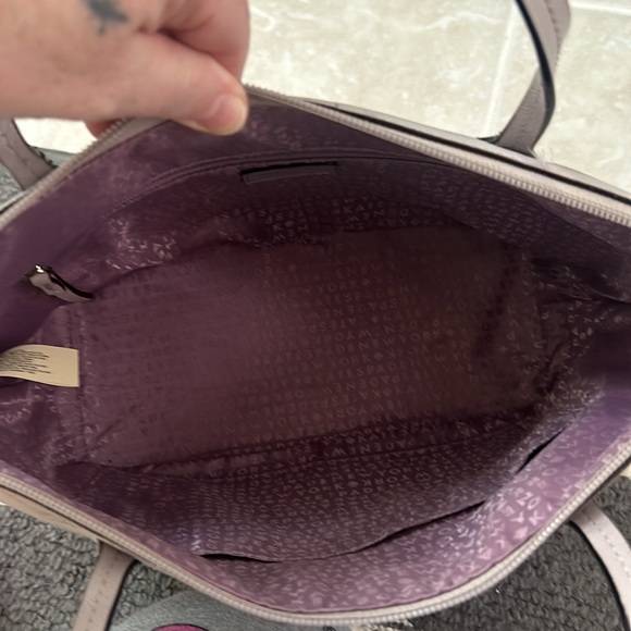 Kate Spade Glittery Silver and Cream Tote - Picture 5 of 7